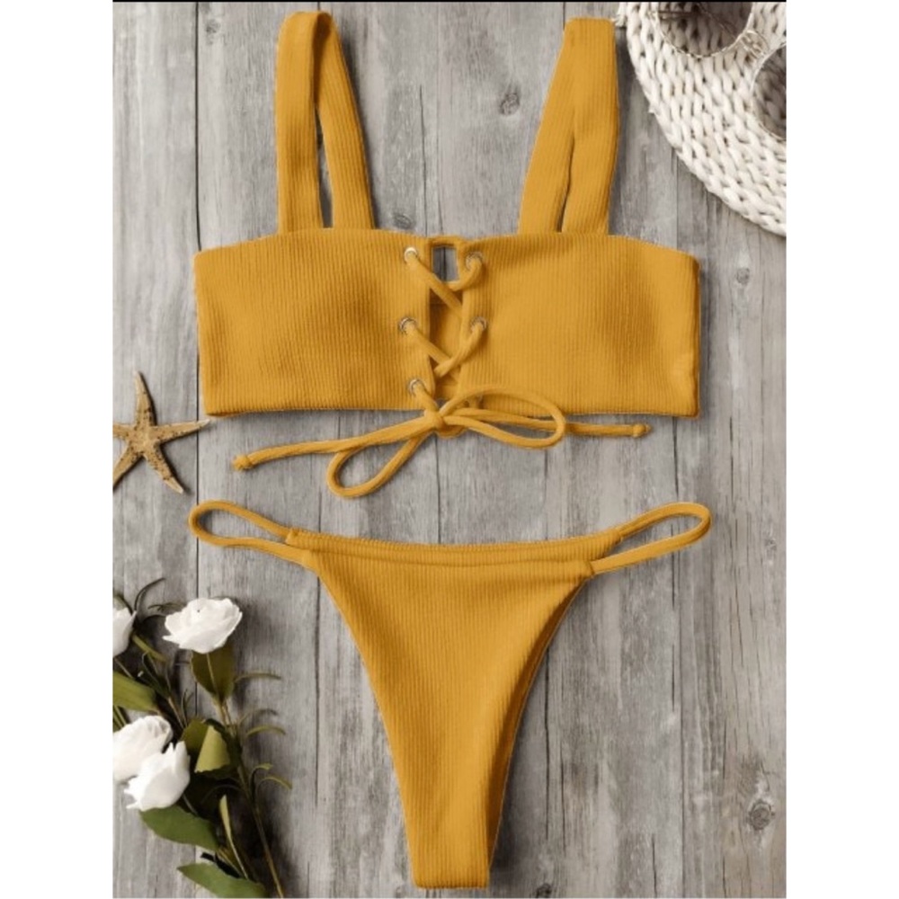 Zaful lace up bikini